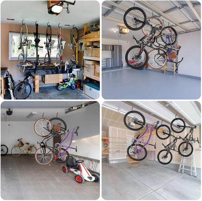10 Heavy Duty Wall Mount Storage J Hooks - Bicycle & Ladder Hangers, Garden Yard Tools Organizer V1258-DP02-B-1738