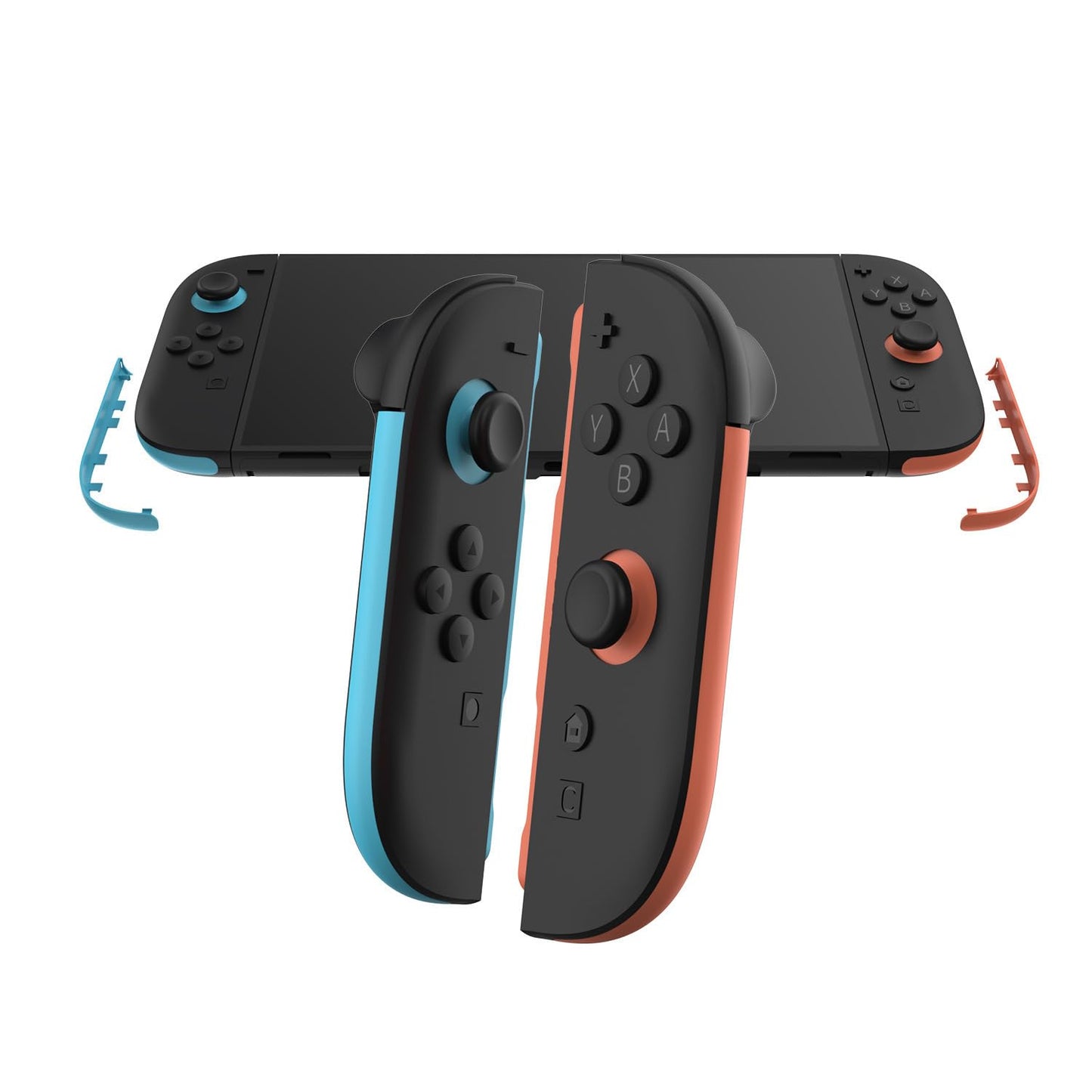 2 packs Left&Right Replacement Decorative Component Strip Comaptible with NS Switch 2 Joycon Controller V1258-DP02-B-174