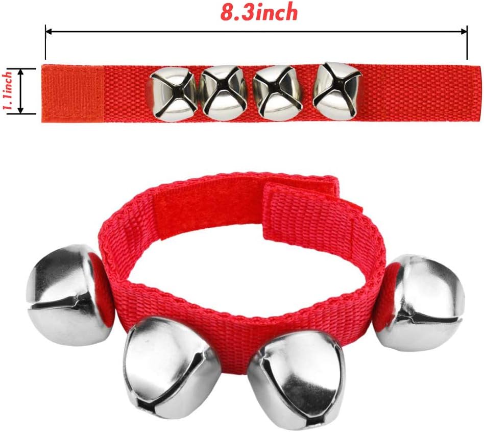 6 PCS Percussion Instruments, Wrist Bells Jingle Bells Musical Rhythm Toys V1258-DP02-B-1749