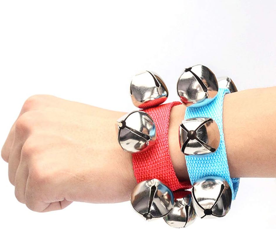 6 PCS Percussion Instruments, Wrist Bells Jingle Bells Musical Rhythm Toys V1258-DP02-B-1749