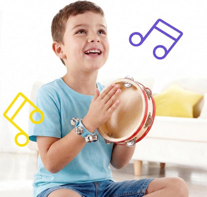 6 PCS Percussion Instruments, Wrist Bells Jingle Bells Musical Rhythm Toys V1258-DP02-B-1749