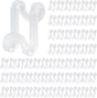 Hanger Hooks Space Saving, 60PCS Clothes Hanger Connector Hooks Closet Space Savers for Hanging Clothes, Clear V1258-DP02-B-1755