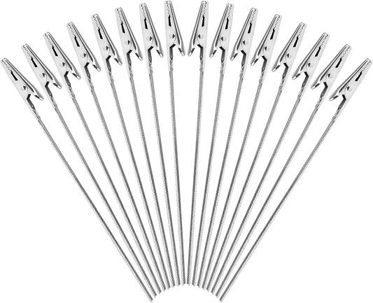 40 PCS l Wire Long-Tailed Alligator Clamp Photo Clip Holder - Alligator Clips for Crafts, DIY Card, Photo, V1258-DP02-B-1779