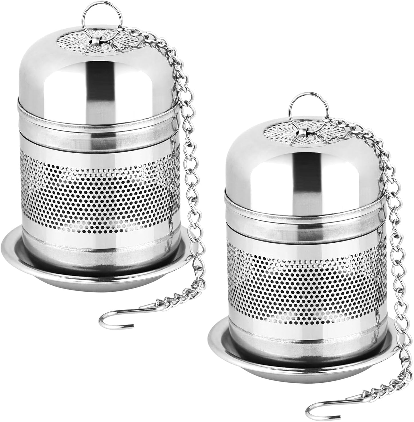 2PCS Tea Infuser Strainer - Stainless Steel Strainers for Loose Leaf Tea, Steeper, Fine Mesh Ball holder with V1258-DP02-B-1788