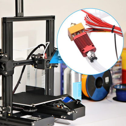 Extruder Heater Hot End Kit, Assembled MK8 Extruder Hot end Kit with 0.4mm Nozzle Silicon Sock Compatible V1258-DP02-B-179