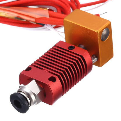 Extruder Heater Hot End Kit, Assembled MK8 Extruder Hot end Kit with 0.4mm Nozzle Silicon Sock Compatible V1258-DP02-B-179