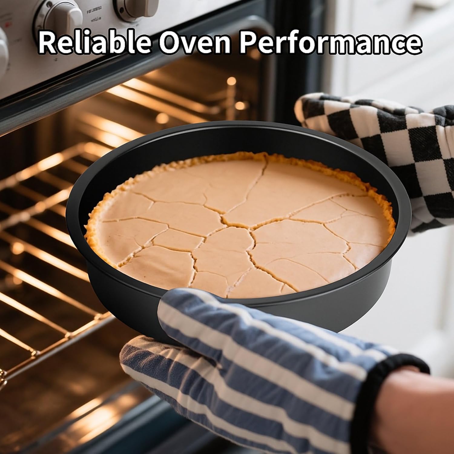8" Round Cake Pans - 3PCS Nonstick Round Baking Cake Pan, Mold,Dish, Flan, Tin, Carbon Steel Baking Set, V1258-DP02-B-1790
