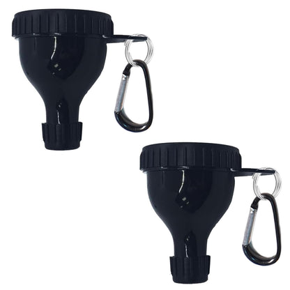2 Pack Protein Powder Container to Go - Mini Funnel with Keychain and Keyring, Water Bottle Funnel for Shakers V1258-DP02-B-1795