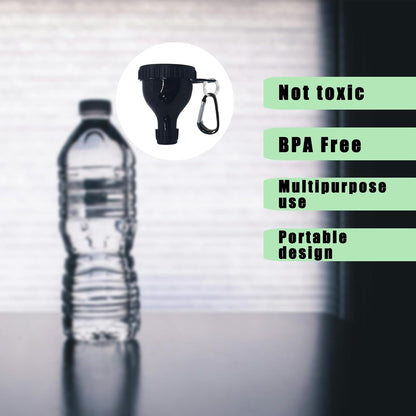 2 Pack Protein Powder Container to Go - Mini Funnel with Keychain and Keyring, Water Bottle Funnel for Shakers V1258-DP02-B-1795
