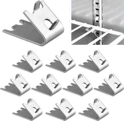 920158 Freezer Shelf Clip,Stainless Steel Shelf Clip for Refrigerator,Freezer Cooler Shelf V1258-DP02-B-18