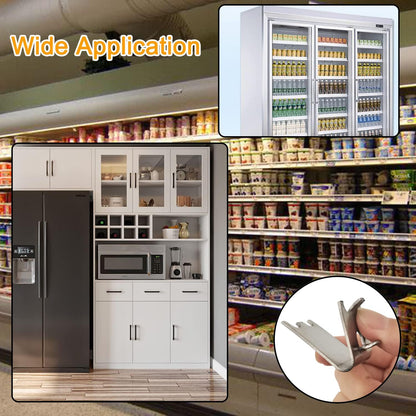 920158 Freezer Shelf Clip,Stainless Steel Shelf Clip for Refrigerator,Freezer Cooler Shelf V1258-DP02-B-18