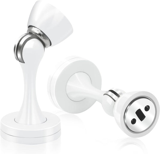 Door Stopper, Magnetic Door Stop White Wall Floor Mount Magnetic Door Stoppers Stainless Steel Magnetic Door V1258-DP02-B-1810