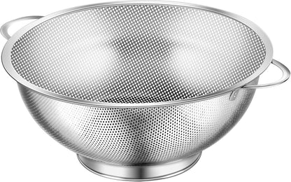 Colander Stainless Steel 3-Quart, Strainer for Kitchen Food, Dishwasher Safe V1258-DP02-B-1826