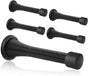 Spring Door Stopper, 5 Pcs Wall Mounted Spring Doorstop, Spring Door Stop for Walls, Black V1258-DP02-B-1831