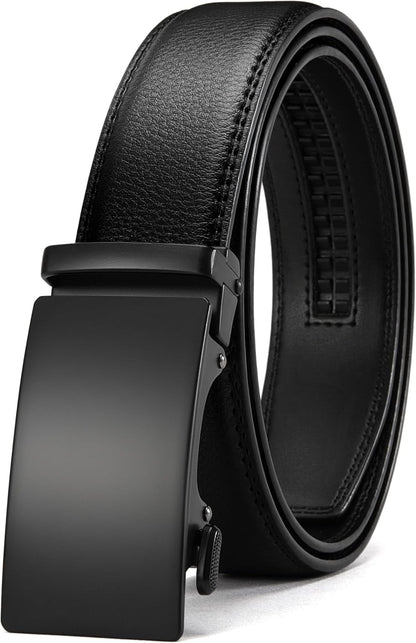 Ratchet Belts Men, 1 3/8" Mens Belts Leather for Dress, Micro Adjustable Fit Everywhere V1258-DP02-B-1834