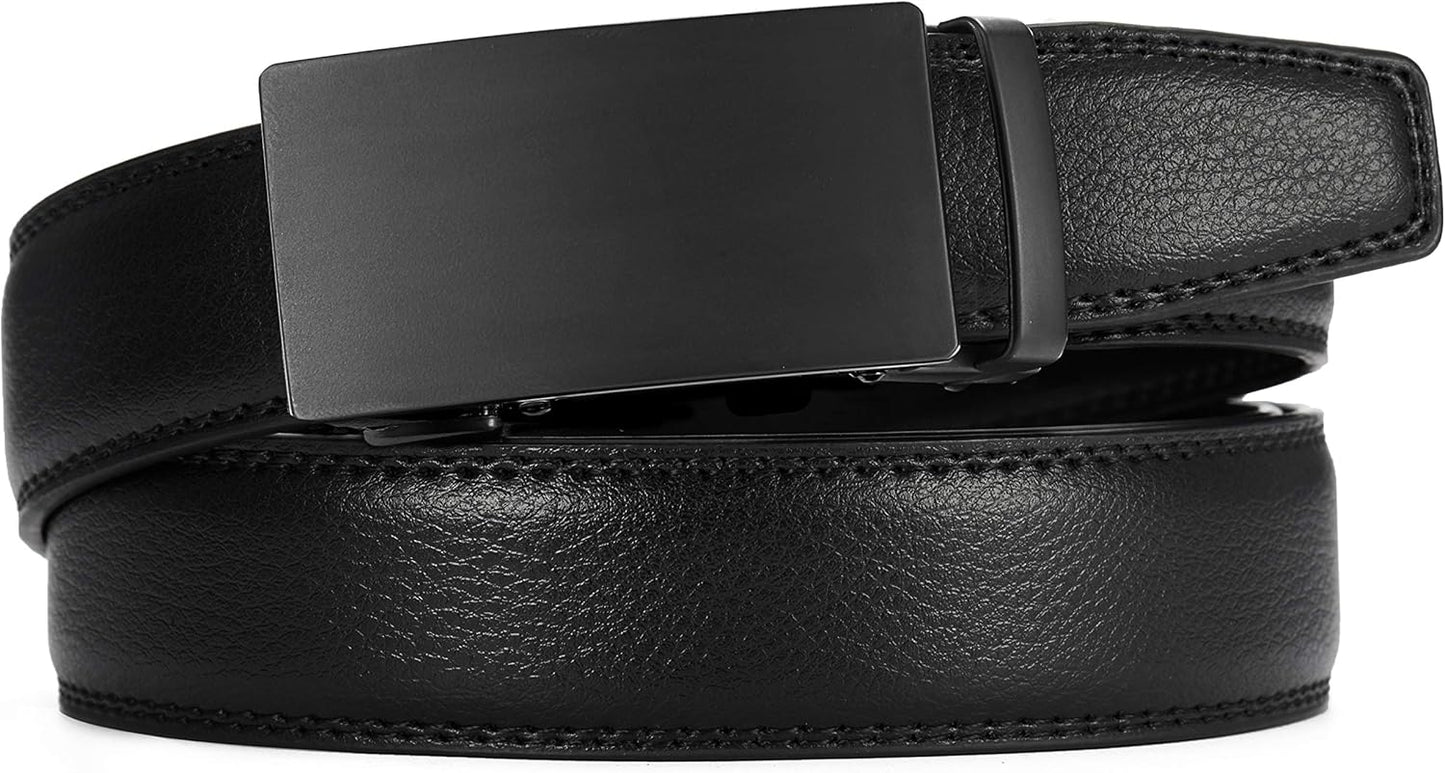Ratchet Belts Men, 1 3/8" Mens Belts Leather for Dress, Micro Adjustable Fit Everywhere V1258-DP02-B-1834