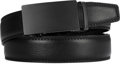 Ratchet Belts Men, 1 3/8" Mens Belts Leather for Dress, Micro Adjustable Fit Everywhere V1258-DP02-B-1834