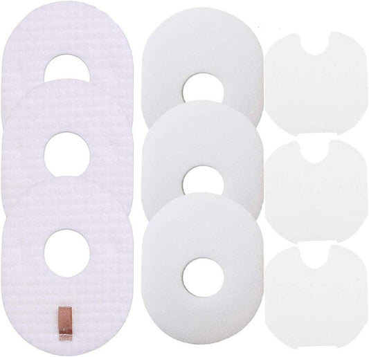HV300 Filter for Shark Rocket Vacuum 3 Sets Filters Foam & Felt Filters Replacement Parts #XFFV300, HV300W, V1258-DP02-B-1843