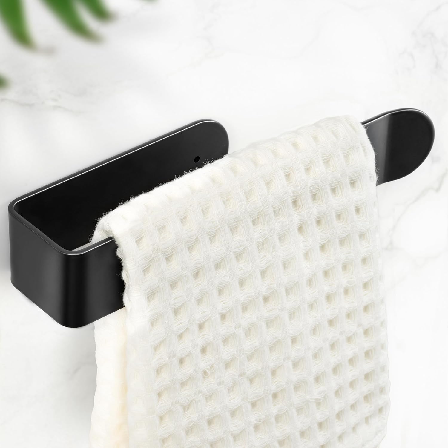 8 Inch Hand Towel Holder, Self Adhesive Towel Bar for Bathroom, Rustproof Aluminum U-Shape Towel Rack Stick V1258-DP02-B-1844