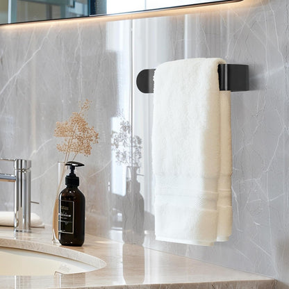 8 Inch Hand Towel Holder, Self Adhesive Towel Bar for Bathroom, Rustproof Aluminum U-Shape Towel Rack Stick V1258-DP02-B-1844
