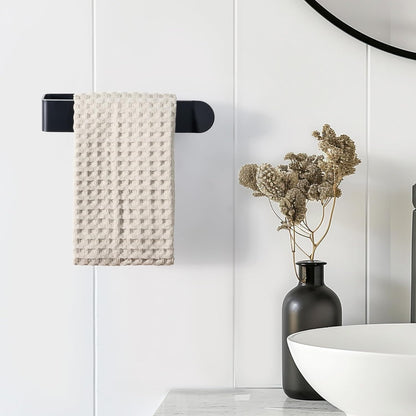 8 Inch Hand Towel Holder, Self Adhesive Towel Bar for Bathroom, Rustproof Aluminum U-Shape Towel Rack Stick V1258-DP02-B-1844