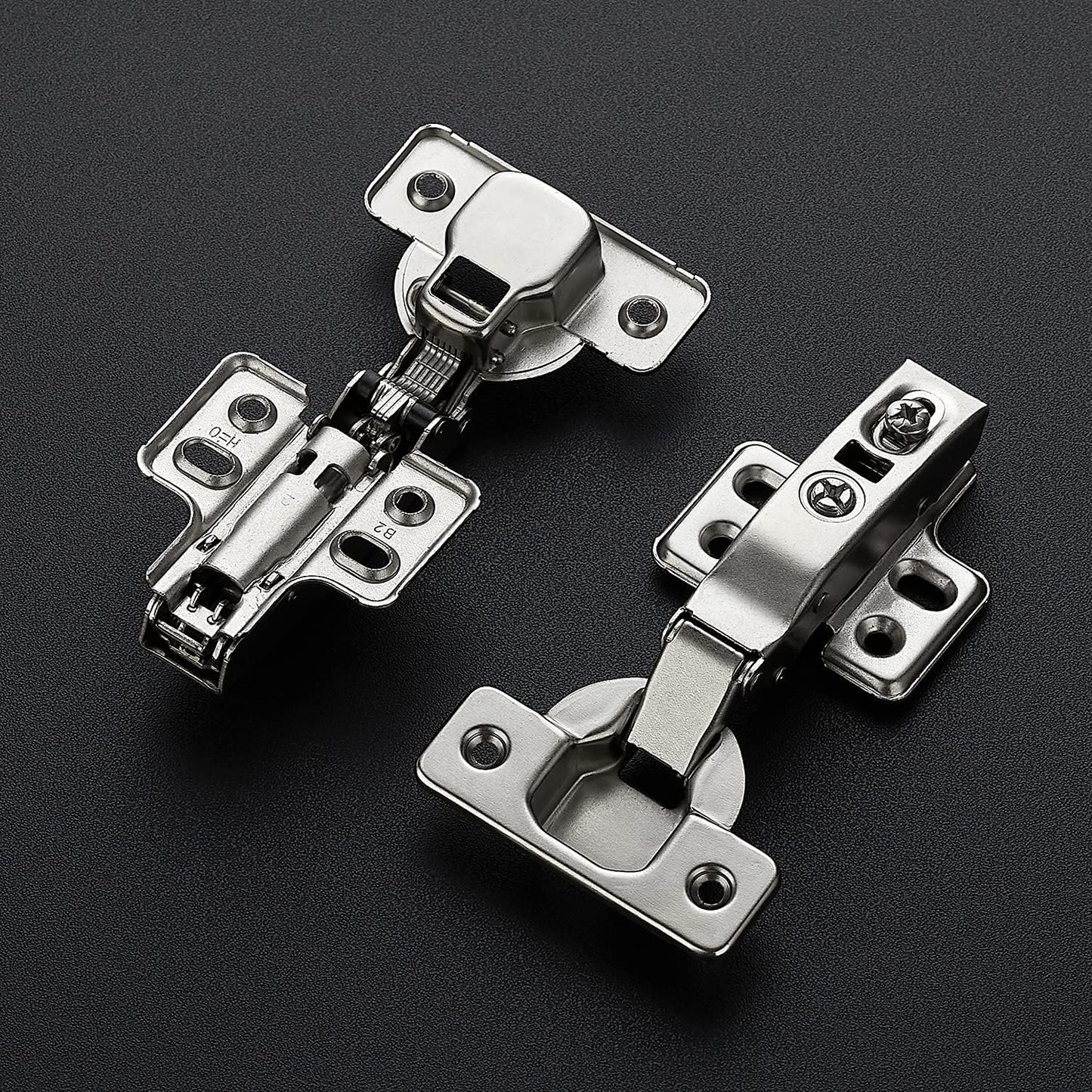 10 Pack 5 Pairs European Kitchen Cabinet Hinges Soft Close Full Overlay Cabinet Door Hinges Heavy-Duty V1258-DP02-B-1847
