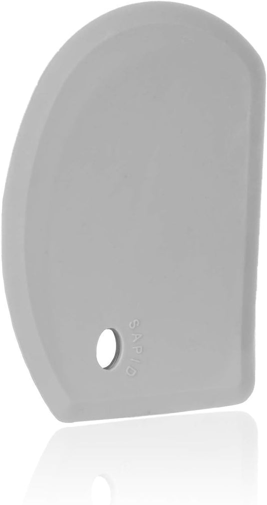 Silicone Bowl Scraper Flexible Curved Edge, Food Grade Bench Dough Scraper for Baking Sourdough Bread, Cake, V1258-DP02-B-1854