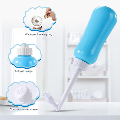 Portable Bidet Travel Large Capacity 450ml(15oz) Personal Toilet Handheld Blue V1258-DP02-B-1855