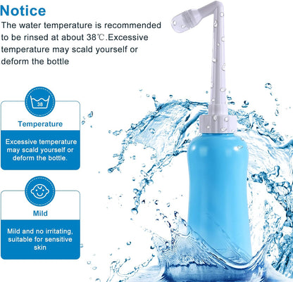 Portable Bidet Travel Large Capacity 450ml(15oz) Personal Toilet Handheld Blue V1258-DP02-B-1855