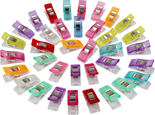 100Pcs Sewing Clips, Multipurpose Fabric Clips,Quilting Clip Assorted Colors Fabric Clip for Sewing Supplies V1258-DP02-B-1858