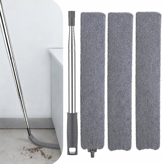 Retractable Gap Dust Cleaner with Extension Pole, Cleaning Tools with 3 Microfiber Dusting Cloths, Extendable V1258-DP02-B-1861