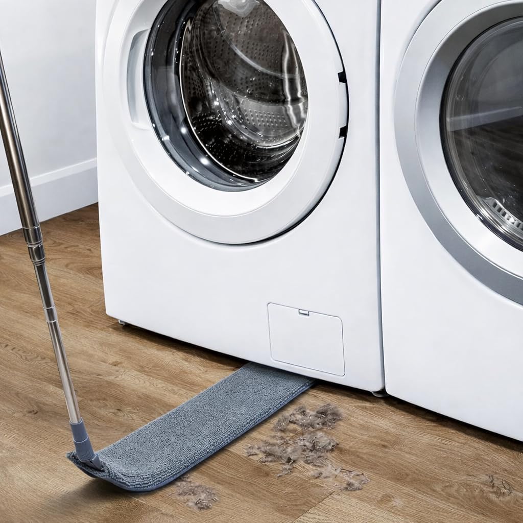Retractable Gap Dust Cleaner with Extension Pole, Cleaning Tools with 3 Microfiber Dusting Cloths, Extendable V1258-DP02-B-1861