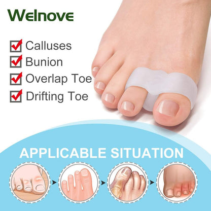 Pack of 12 Bunion Corrector, Toe Separators with 2 Loops, Big Toe Space Suitable for Bunion Pain Relief and V1258-DP02-B-1872