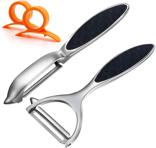 Potato Peelers, Vegetable Peeler for Kitchen Stainless Steel Y Shape Swivel Peelers, Carrot, Fruit, Ergonomic V1258-DP02-B-1884