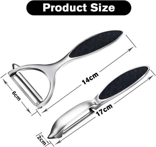 Potato Peelers, Vegetable Peeler for Kitchen Stainless Steel Y Shape Swivel Peelers, Carrot, Fruit, Ergonomic V1258-DP02-B-1884