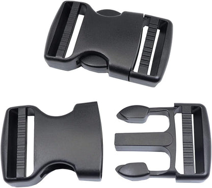 Side Release Buckles 5/8,3/4,1,1-1/4,1-1/2,2 inch Heavy Duty Plastic Buckle Clips Snaps Backpack Buckle V1258-DP02-B-1885