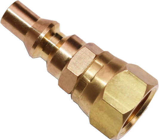 1/4'' RV Propane Quick Connect Fittings for Connecting Low Pressure Gas Appliance Heater Grill Fire Pit and V1258-DP02-B-189