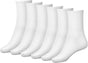 Women Crew Sock Cotton Casual Calf Socks 6 Pairs Size 5-10 V1258-DP02-B-1894