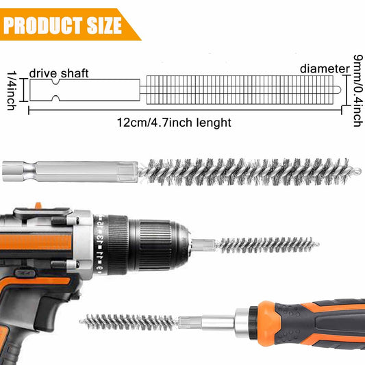 Golf Clubs Head Hosel Brush Golf Shaft Ferrules Brush Stainless Steel Bore Brush Wire Brush Cleaning Tool V1258-DP02-B-19