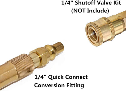 1/4 inch RV Quick Connect Adapter Conversion Fitting for Blackstone Tabletop Grill - 17 Inch and 22 Inch V1258-DP02-B-190