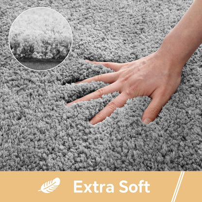 Gray Bath Mat 17"x24" - High-Density Microfiber Bathroom Mat, Small Non Slip Absorbent Washable Bath Mats for V1258-DP02-B-1900