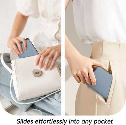 Womens RFID Blocking Small Compact Bifold Luxury Genuine Leather Pocket Wallet Ladies Mini Purse with ID V1258-DP02-B-1913