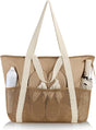 Beach Bag Large Waterproof Sandproof Tote for Women with Zipper and Mesh Pockets V1258-DP02-B-1920