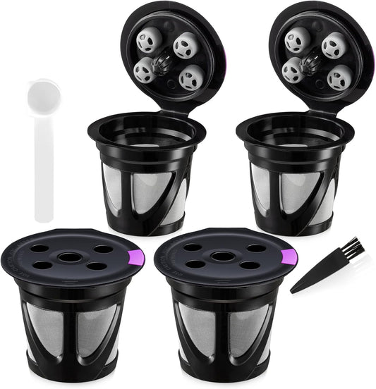 Reusable K Cups Compatible for Keurig Supreme and K-Supreme Plus, Refillable Kcup for Keurig Supreme Coffee V1258-DP02-B-1923