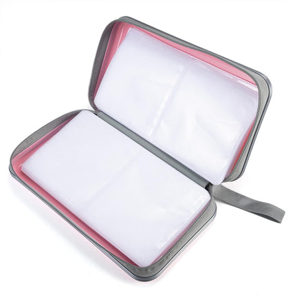 DVD Case, 96 Capacity CD Case Portable CD Holder Storage Hard Plastic DVD Wallet Holder Organizer for Car V1258-DP02-B-1937