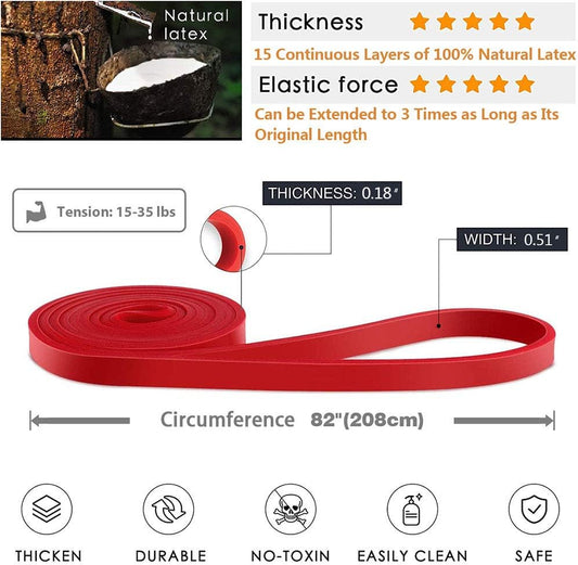 Pull-Up Bands Resistance-Bands Exercise-Bands - Pull up Assistance Bands Workout Bands Resistance for Women V1258-DP02-B-1938