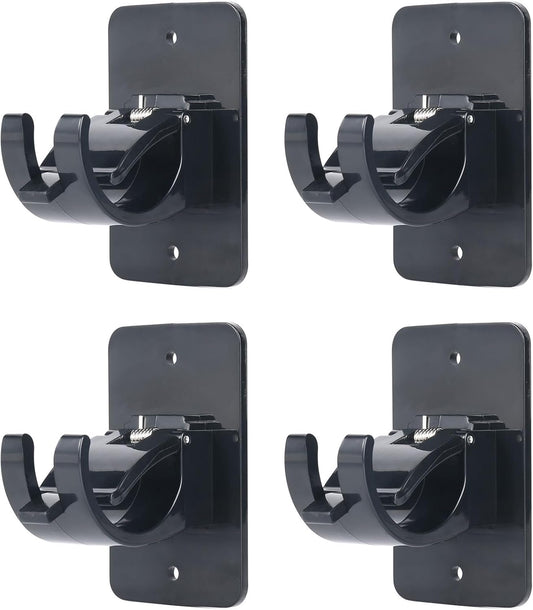 4Pcs Self-Adhesive Curtain Rod Clips, Universal Plastic Curtain Rod Clips, No Drilling,for C urtain Rods up V1258-DP02-B-1946