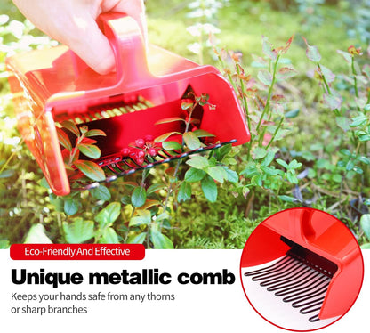 1/2/4 Pack Berry Picker, with Metallic Comb and Ergonomic Handle for Easier Berry Picking V1258-DP02-B-195