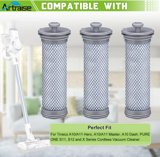 Filter Replacement for Tineco A10 A11 Hero A10/A11 Master PURE ONE S11 Series, S12, X Cordless Vacuum Cleaner V1258-DP02-B-1954