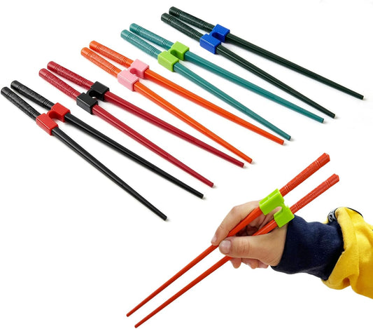 5 Pairs Reusable Training Chopsticks, 9.45 Inch Dishwasher Safe Fiberglass Japanese Training Chopsticks for V1258-DP02-B-1968